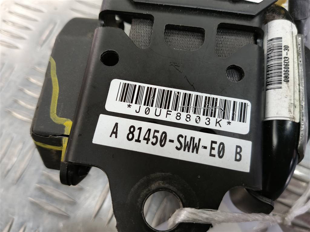 ремень безопасности HONDA CR-V 2.0 4WD MT (150 л.с.)CR-V  III (2006—2009) Внедорожник 81450SWWE01ZA, 3279 рублей, Москва