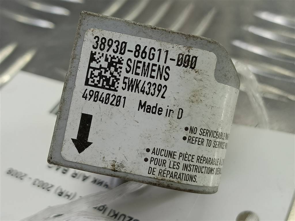 датчик удара (air bag) SUZUKI IGNIS 1.5 MT (99 л.с.)Ignis  II (2003—2008) Хетчбэк 3893086G10, 630 рублей, Москва