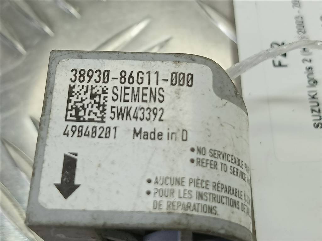 датчик удара (air bag) SUZUKI IGNIS 1.5 MT (99 л.с.)Ignis  II (2003—2008) Хетчбэк 3893086G10, 630 рублей, Москва