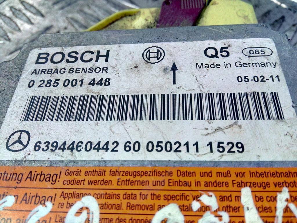 блок управления srs (air bag) MERCEDES-BENZ Vito  A6394460442, 980 рублей, Москва