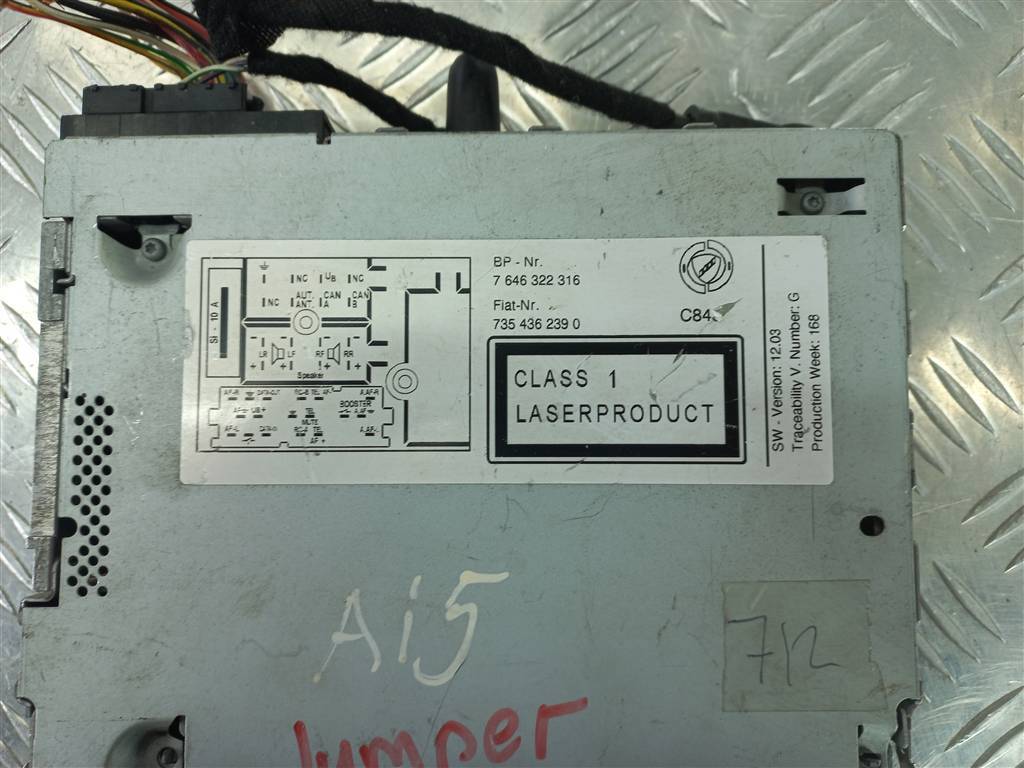 магнитола Citroen Jumper  7646322316, 1320 рублей, Москва