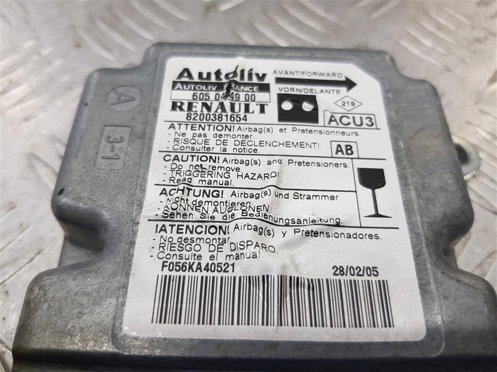 блок управления srs (air bag) Renault Kangoo  8201001330, 980 рублей, Москва
