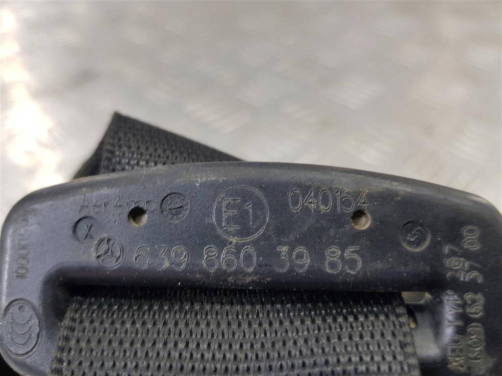 ремень безопасности MERCEDES-BENZ Vito  A6398603985, 1550 рублей, Москва