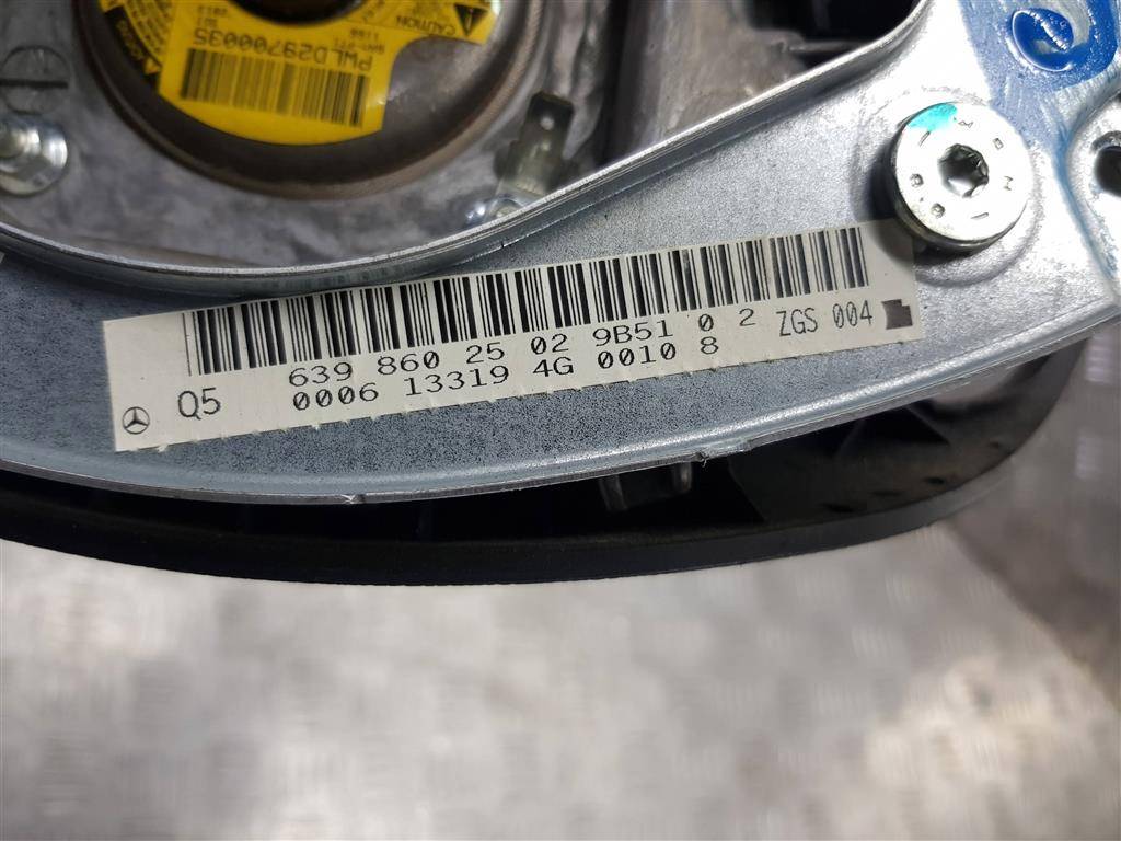 подушка безопасности водителя MERCEDES-BENZ Vito  A6398602502, 8450 рублей, Москва