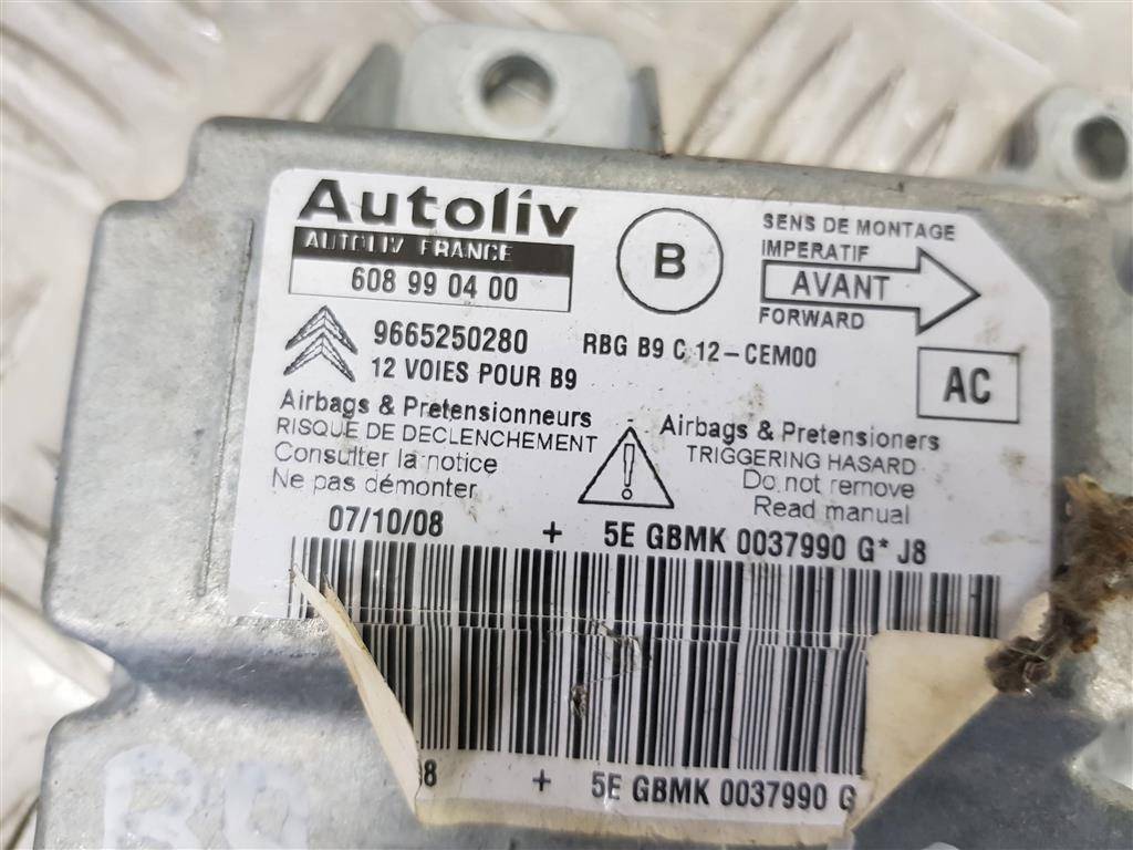 блок управления srs (air bag) Citroen Berlingo  9665250280, 3279 рублей, Москва