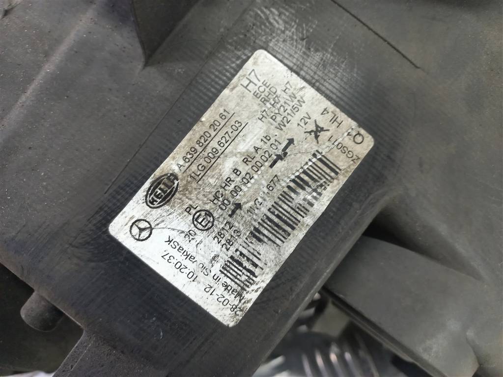 фара MERCEDES-BENZ Vito  A6398202061, 9600 рублей, Москва