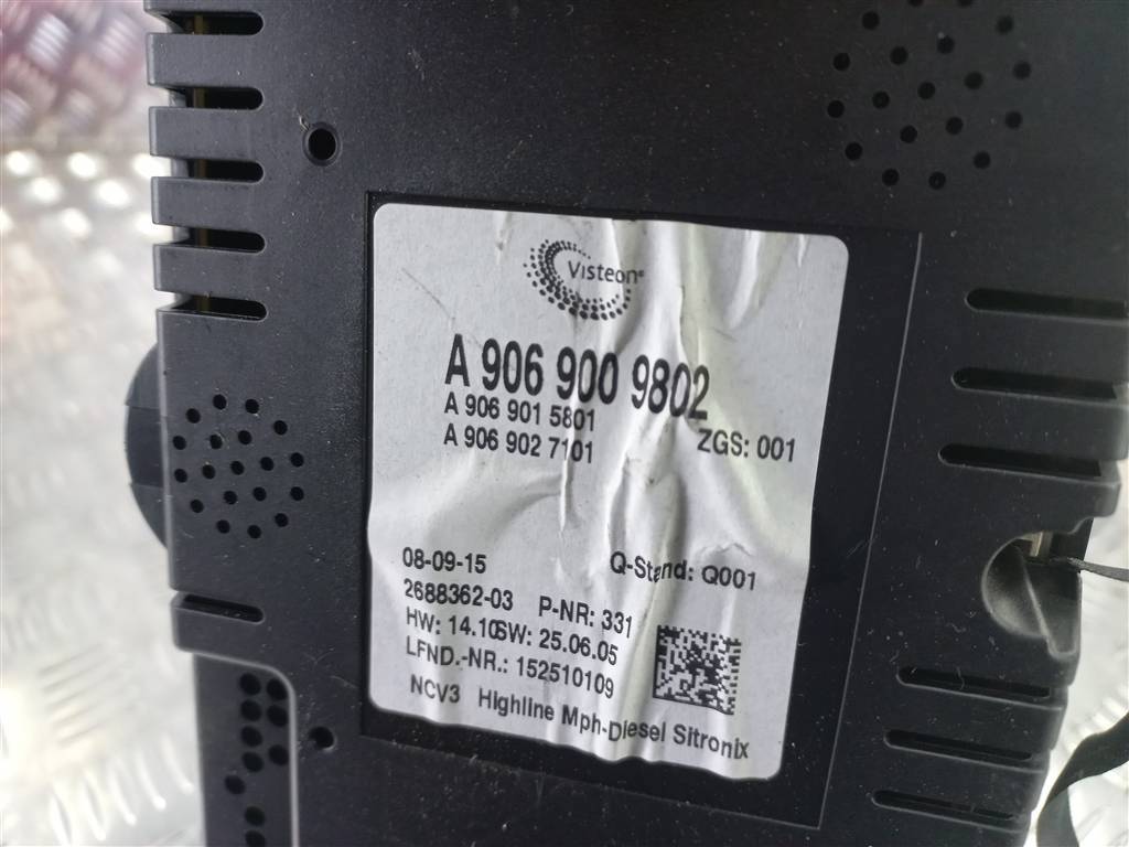 панель приборов MERCEDES-BENZ Sprinter  A9069009802, 14200 рублей, Москва