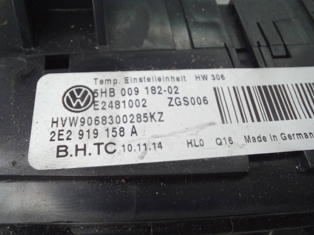 блок управления печкой Volkswagen Crafter  2E2919158A, 3850 рублей, Москва
