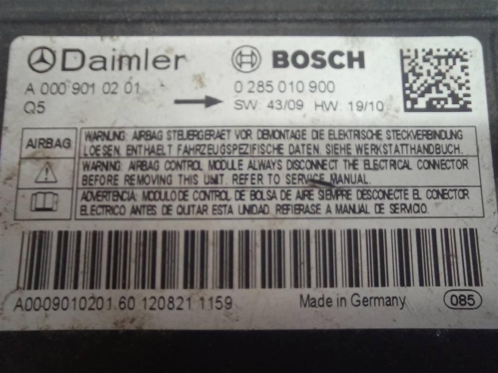 блок управления srs (air bag) MERCEDES-BENZ Vito  A0009010201, 2700 рублей, Москва