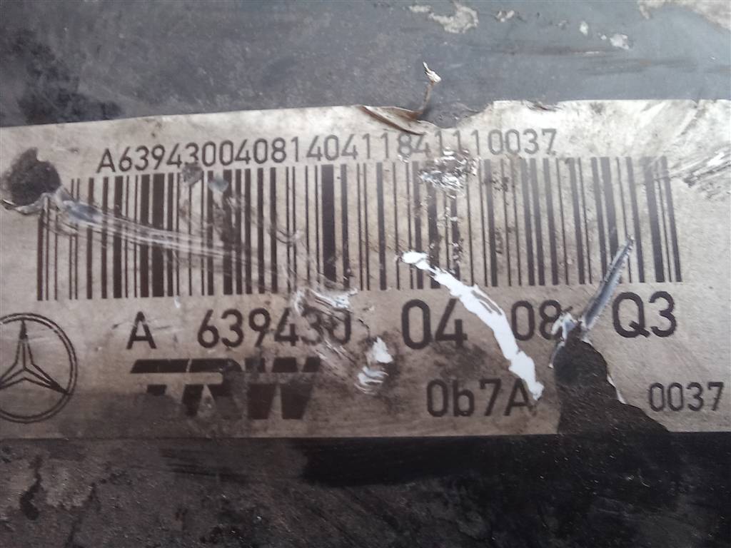 усилитель тормозов (вакумник) MERCEDES-BENZ Vito  A0004312027, 5000 рублей, Москва