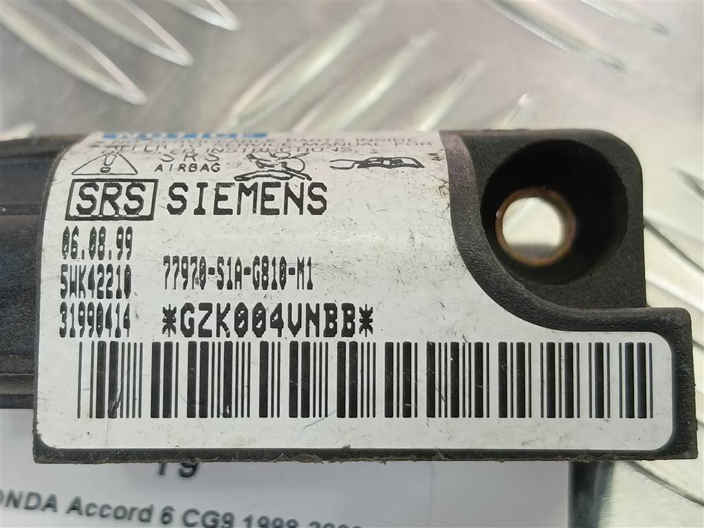 датчик удара (air bag) HONDA Accord 2.0 AT (147 л.с.)Accord  VI (1997—2002) Седан 77970S1AG81, 520 рублей, Москва
