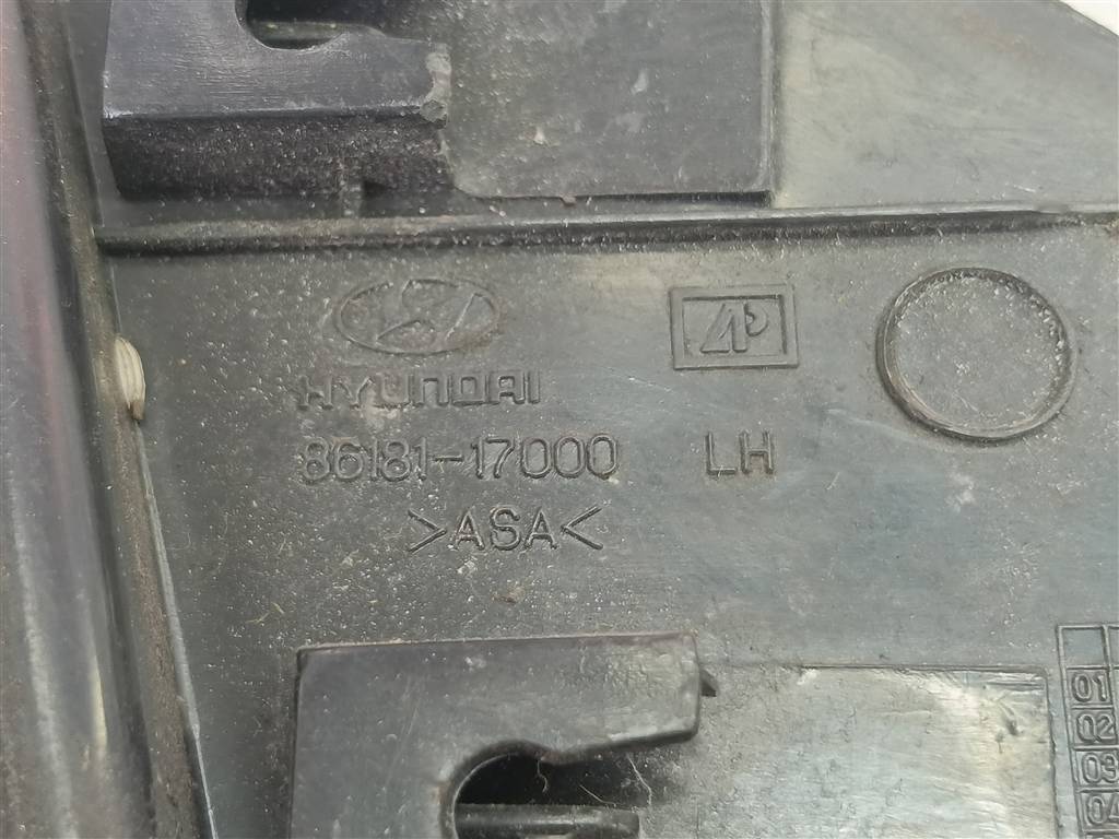 накладка крыла переднего Hyundai MATRIX 1.6 MT (103 л.с.)Matrix  I рестайлинг (2005—2008) Минивэн 8618017000, 1090 рублей, Москва