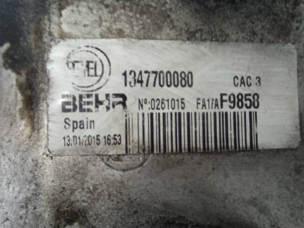 радиатор интеркулера (интеркулер) Citroen Jumper  0384K1, 11330 рублей, Москва