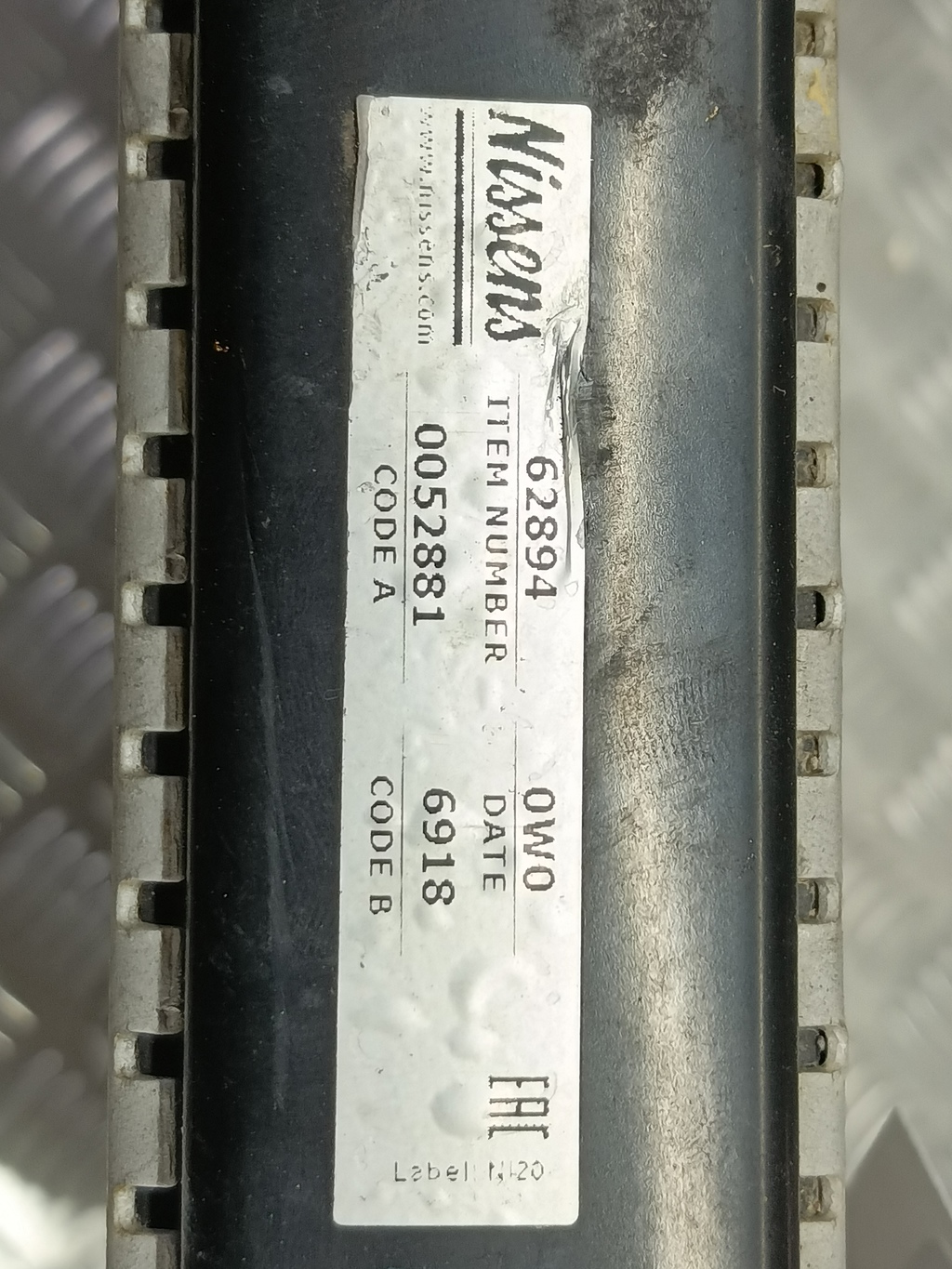 радиатор основной MITSUBISHI LANCER  MR968856, 7300 рублей, Москва