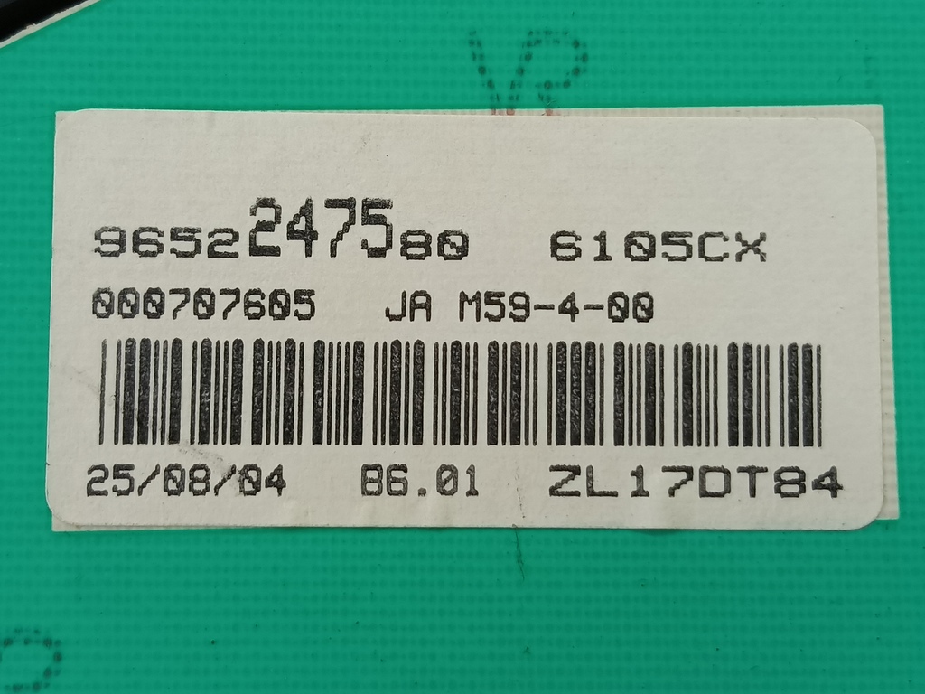 панель приборов Citroen Berlingo 1.6 MT (109 л.с.) Минивэн 5dBerlingo  I рестайлинг (2002—2012) 6105PF, 3850 рублей, Москва