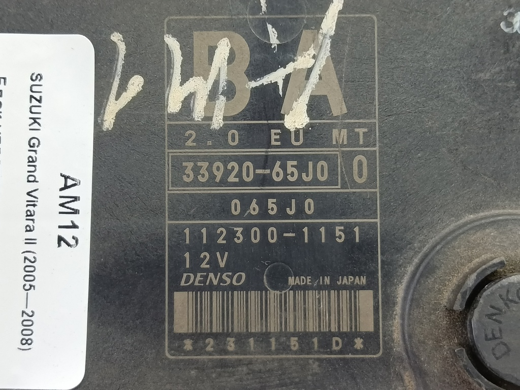 блок управления двигателем SUZUKI Grand Vitara 2.0 4WD MT (140 л.с.)Grand Vitara  II (2005—2008) Внедорожник 33920-65J00, 6150 рублей, Москва