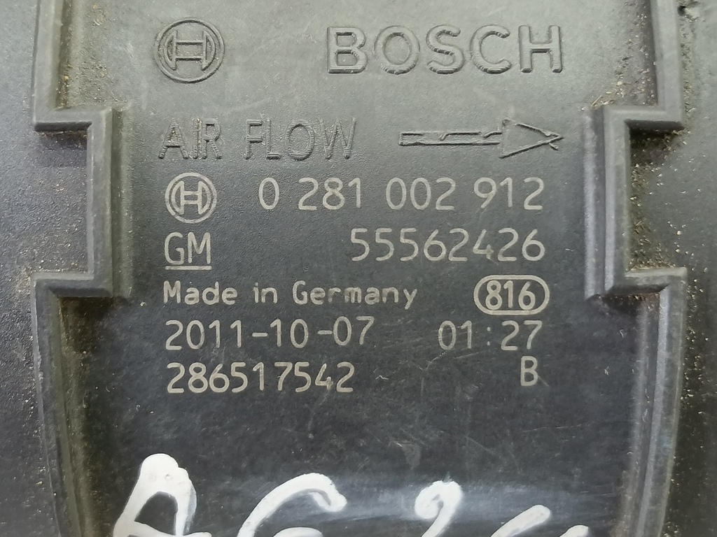 расходомер воздуха (дмрв) Opel Insignia  836457, 3620 рублей, Москва