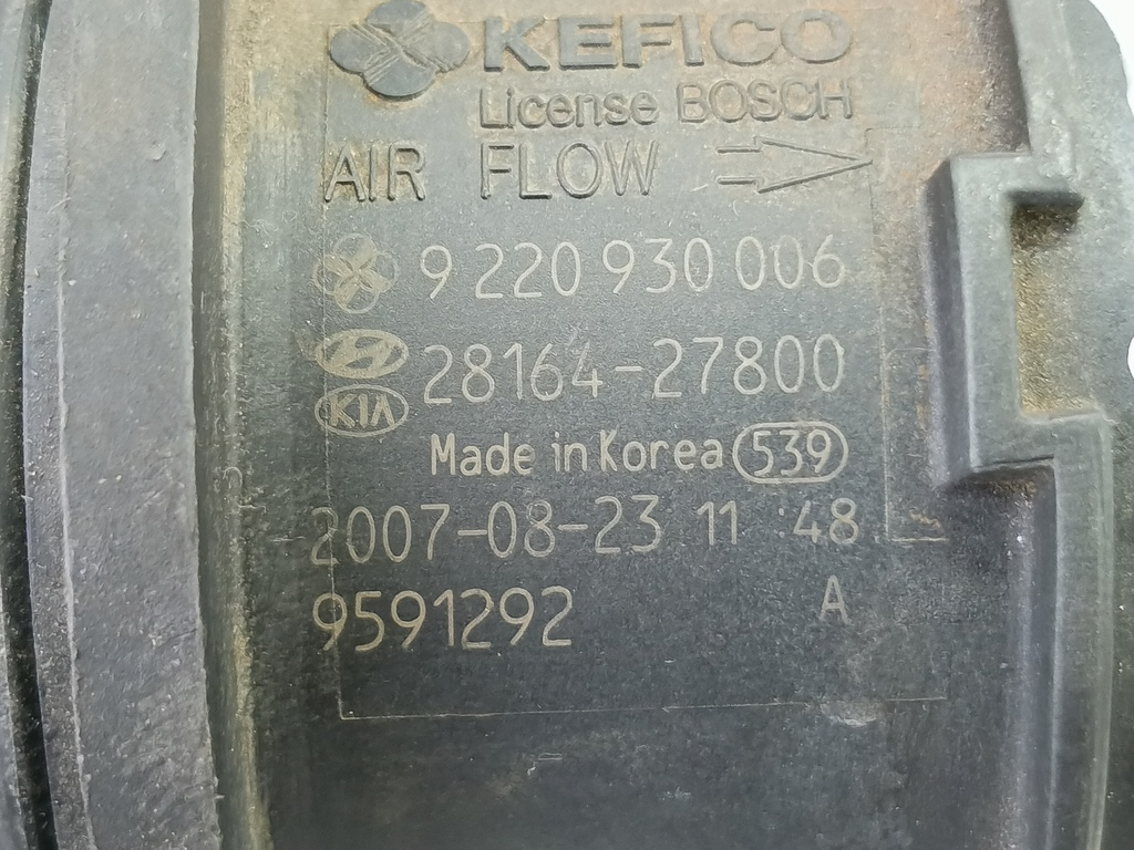расходомер воздуха (дмрв) Kia SPORTAGE  2816427800, 3620 рублей, Москва