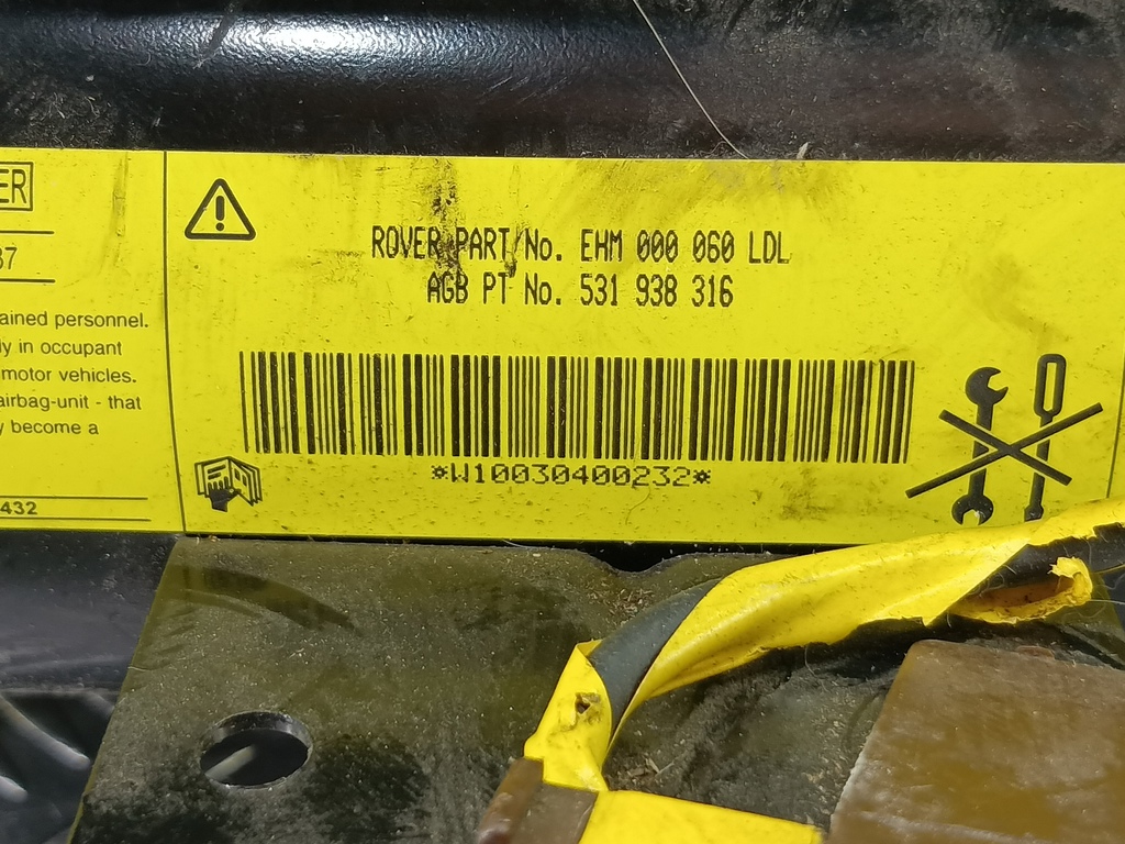 подушка безопасности пассажира LAND ROVER FREELANDER  EHM000060LDL, 1550 рублей, Москва