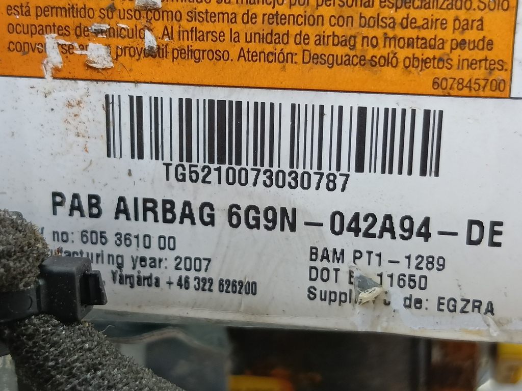 подушка безопасности пассажира LAND ROVER FREELANDER  LR007613, 2130 рублей, Москва