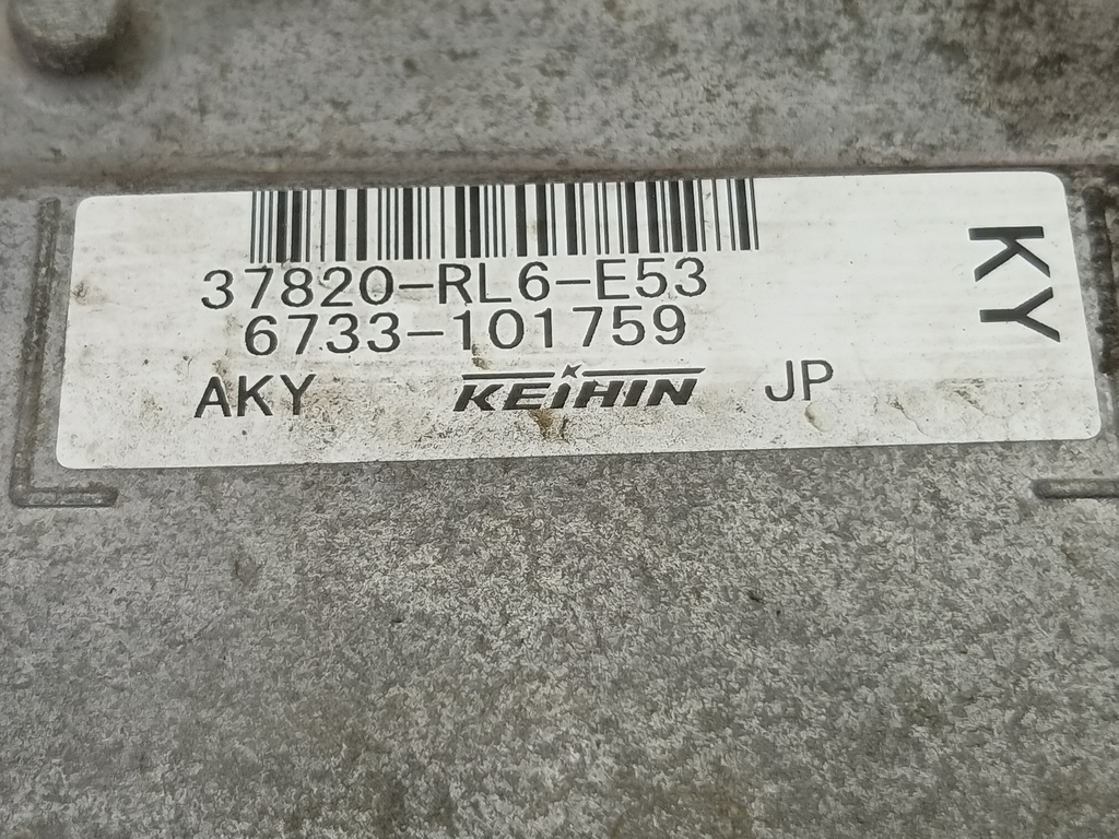 блок управления двигателем HONDA Accord 2.4 AT (177 л.с.)Accord  VIII (2007—2011) Седан 37820RL6E63, 15350 рублей, Москва