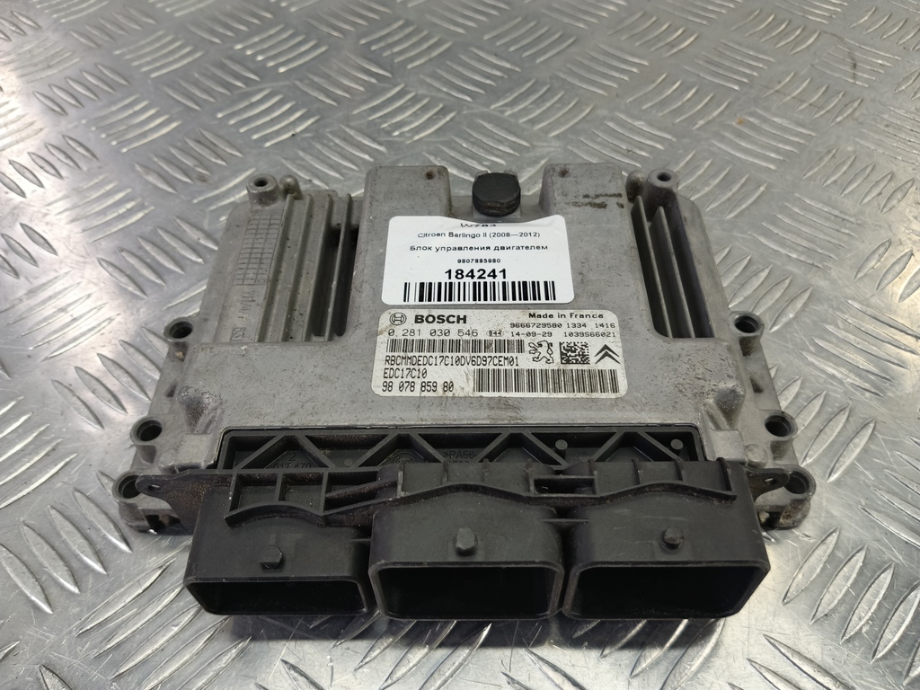блок управления двигателем Citroen Berlingo  9807885980, 5000 рублей, Москва