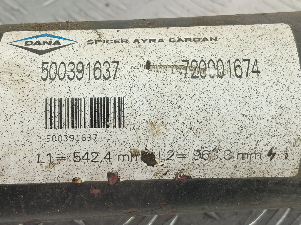 вал карданный Iveco Daily 2.3 D MT (126 л.с.)Daily  V (2011—2014) Пикап 504019809, 40650 рублей, Москва