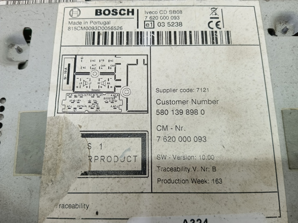 магнитола Iveco Daily 2.3 D MT (126 л.с.)Daily  V (2011—2014) Пикап 5801398980, 2590 рублей, Москва