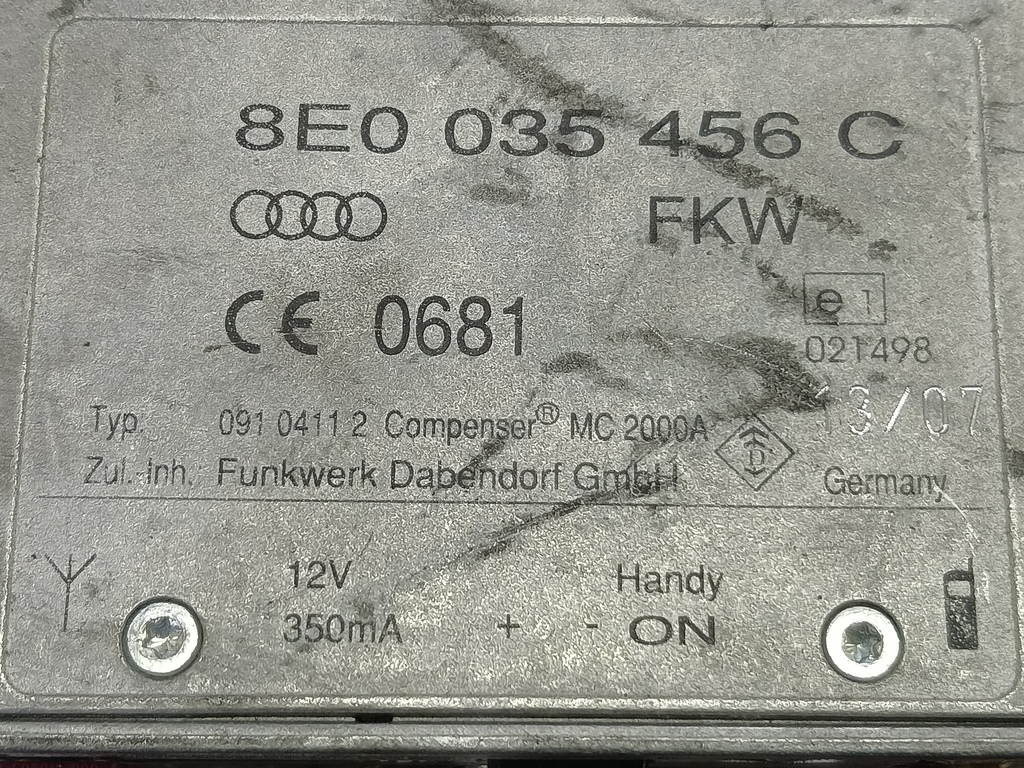 блок управления AUDI A6  8E0035456C, 520 рублей, Москва