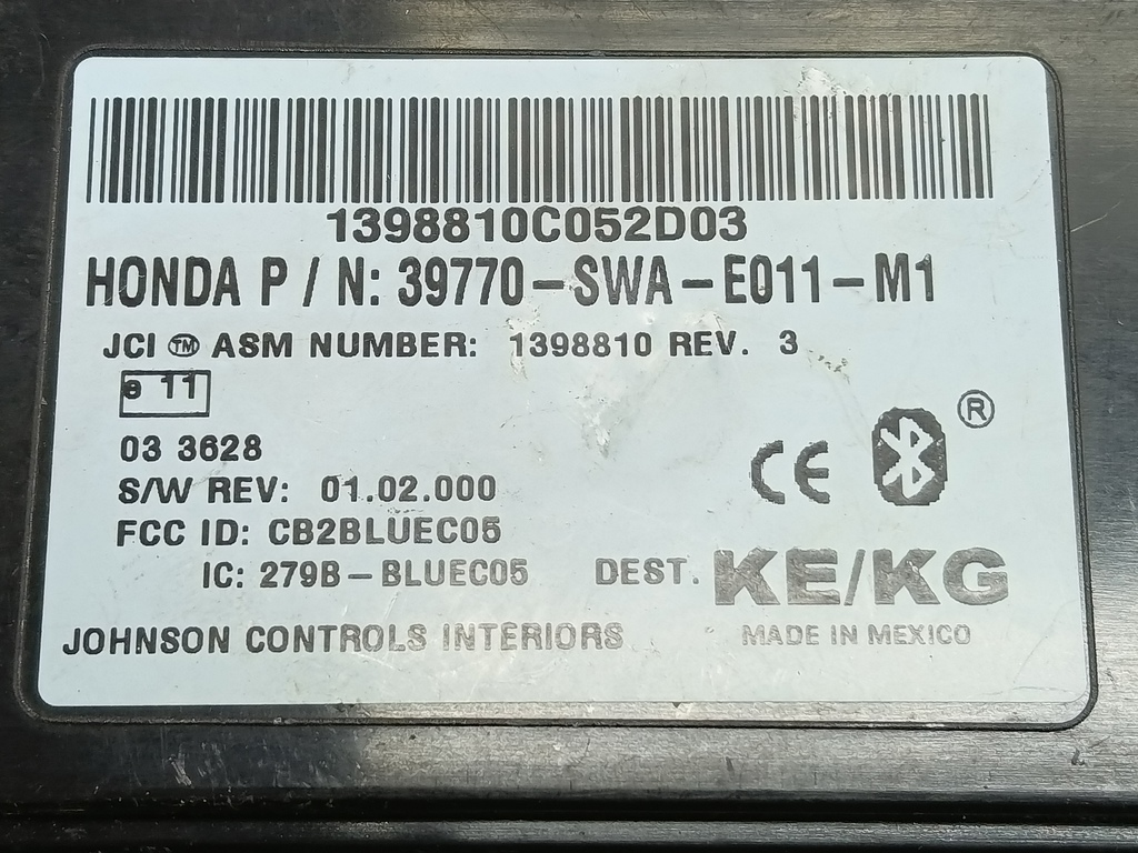 блок управления HONDA CR-V  39770SWAE01, 860 рублей, Москва