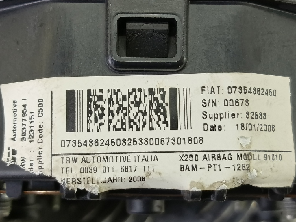 подушка безопасности водителя Citroen Jumper  4112KE, 3160 рублей, Москва