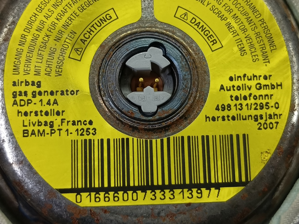 подушка безопасности водителя FORD Transit  1689938, 3279 рублей, Москва