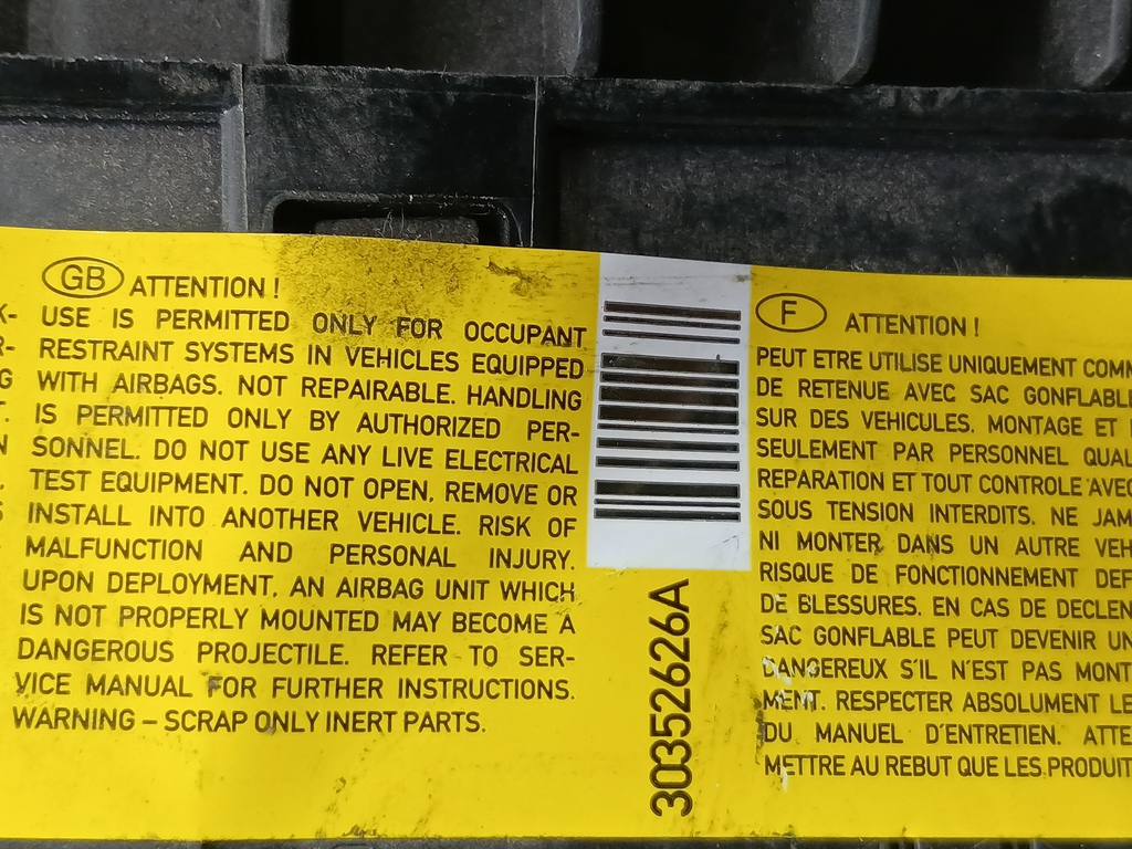 подушка безопасности водителя Iveco Daily  5801421902, 2930 рублей, Москва