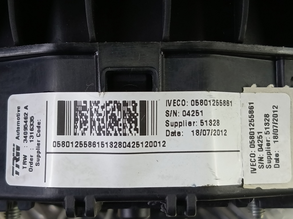 подушка безопасности водителя Iveco Daily  5801255861, 2130 рублей, Москва