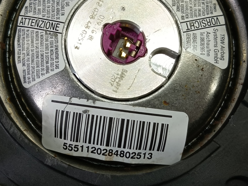 подушка безопасности водителя Citroen Jumper  1607077380, 2700 рублей, Москва