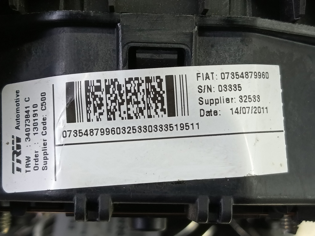 подушка безопасности водителя Peugeot Boxer  1607077280, 4430 рублей, Москва