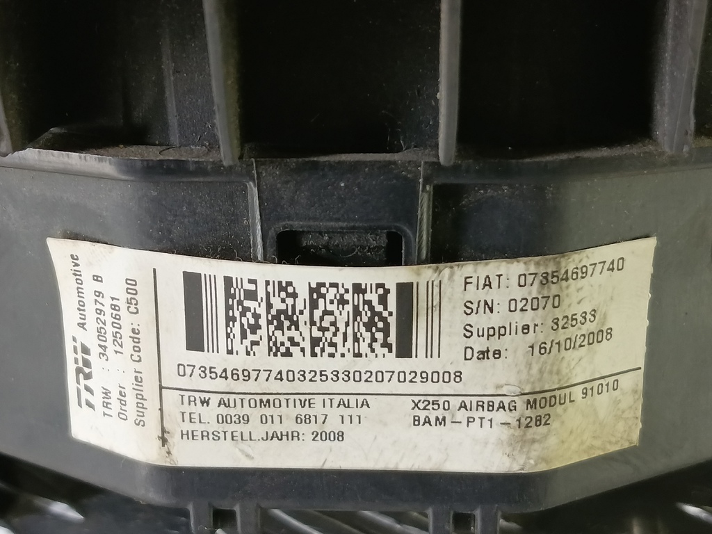 подушка безопасности водителя Citroen Jumper  4112PH, 5230 рублей, Москва