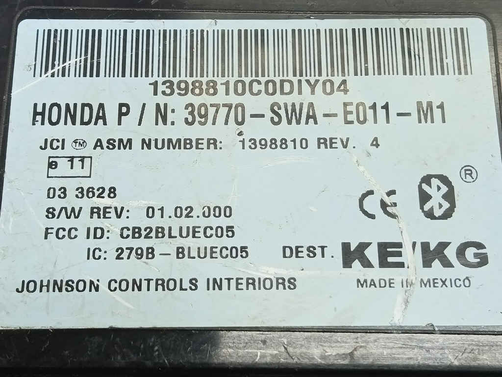 блок управления HONDA CR-V  39770SWAE01, 860 рублей, Москва