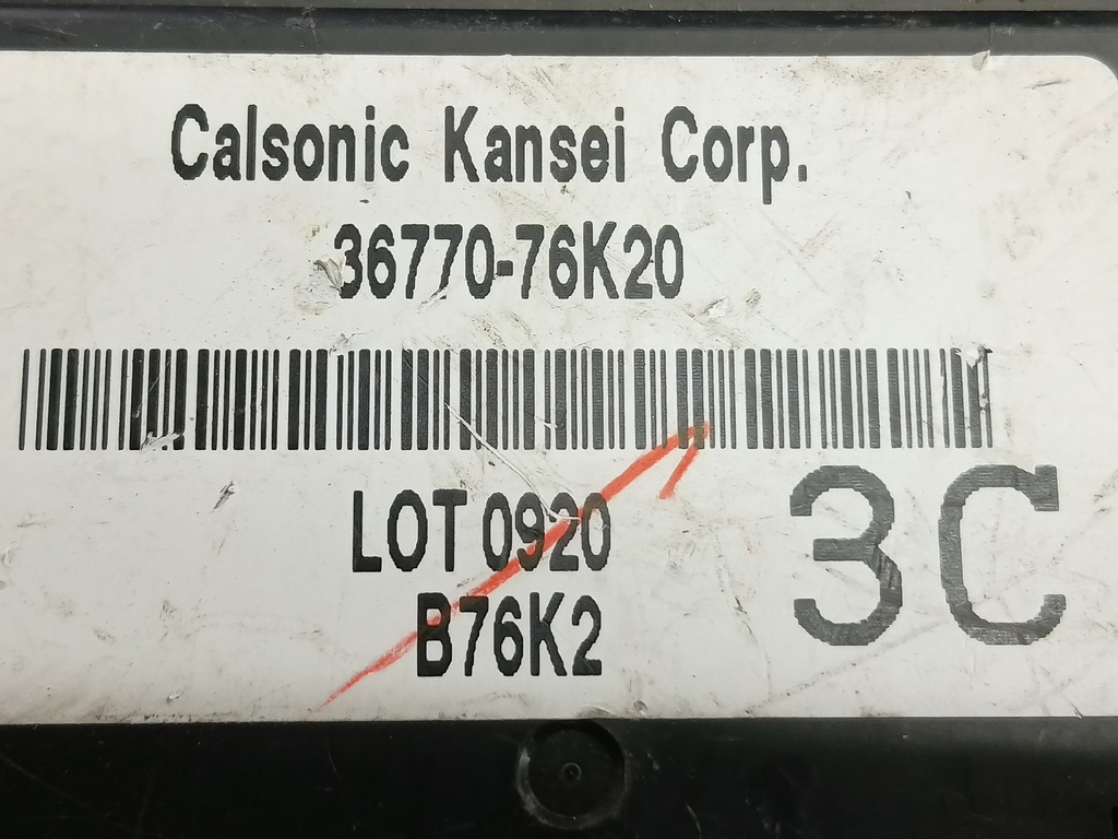 блок комфорта SUZUKI Grand Vitara 2.4 AT (169 л.с.)Grand Vitara  II рестайлинг (2008—2012) Внедорожник 36770-76K20, 1780 рублей, Москва