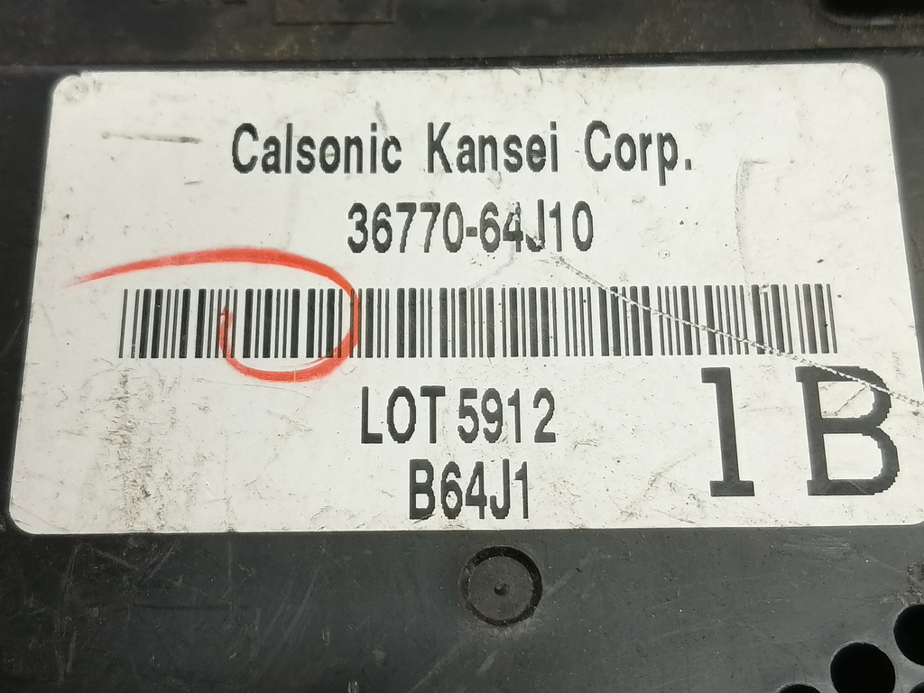 блок комфорта SUZUKI Grand Vitara 2.0 4WD MT (140 л.с.)Grand Vitara  II (2005—2008) Внедорожник 3677064J10, 860 рублей, Москва