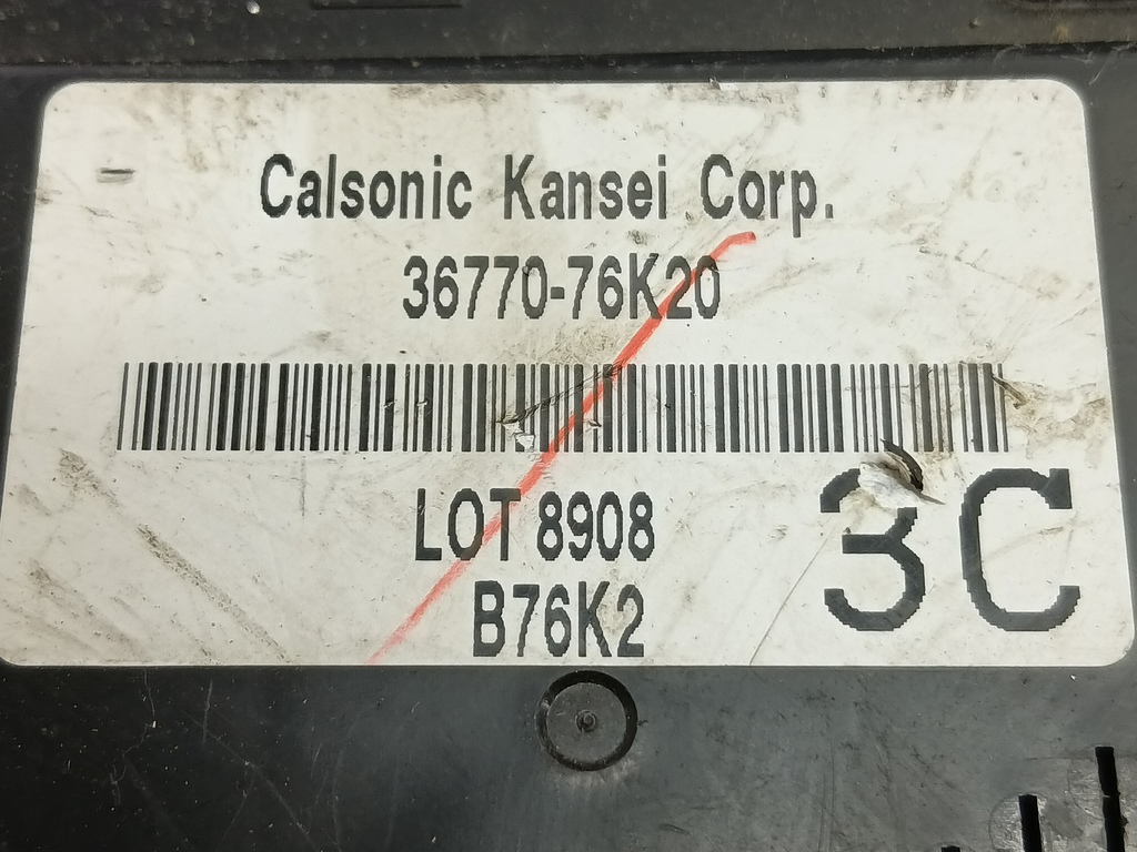 блок комфорта SUZUKI Grand Vitara 2.4 MT (166 л.с.)Grand Vitara  II рестайлинг (2008—2012) Внедорожник 36770-76K20, 1780 рублей, Москва