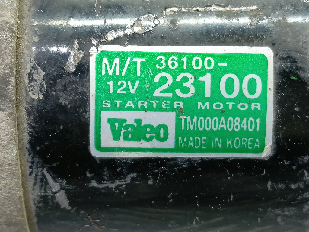 стартер Hyundai TUCSON 2.0 MT (140 л.с.)Tucson  I (2004—2011) Внедорожник 3610023100, 4890 рублей, Москва