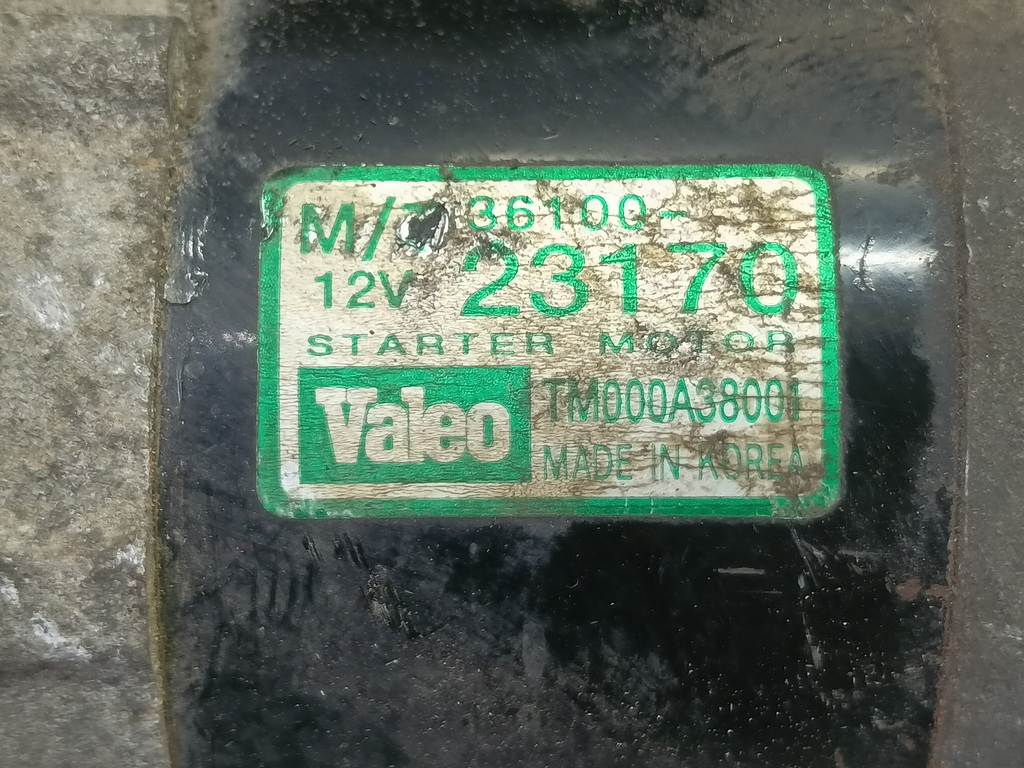 стартер Kia SPORTAGE 3610023170, 6150 рублей, Москва