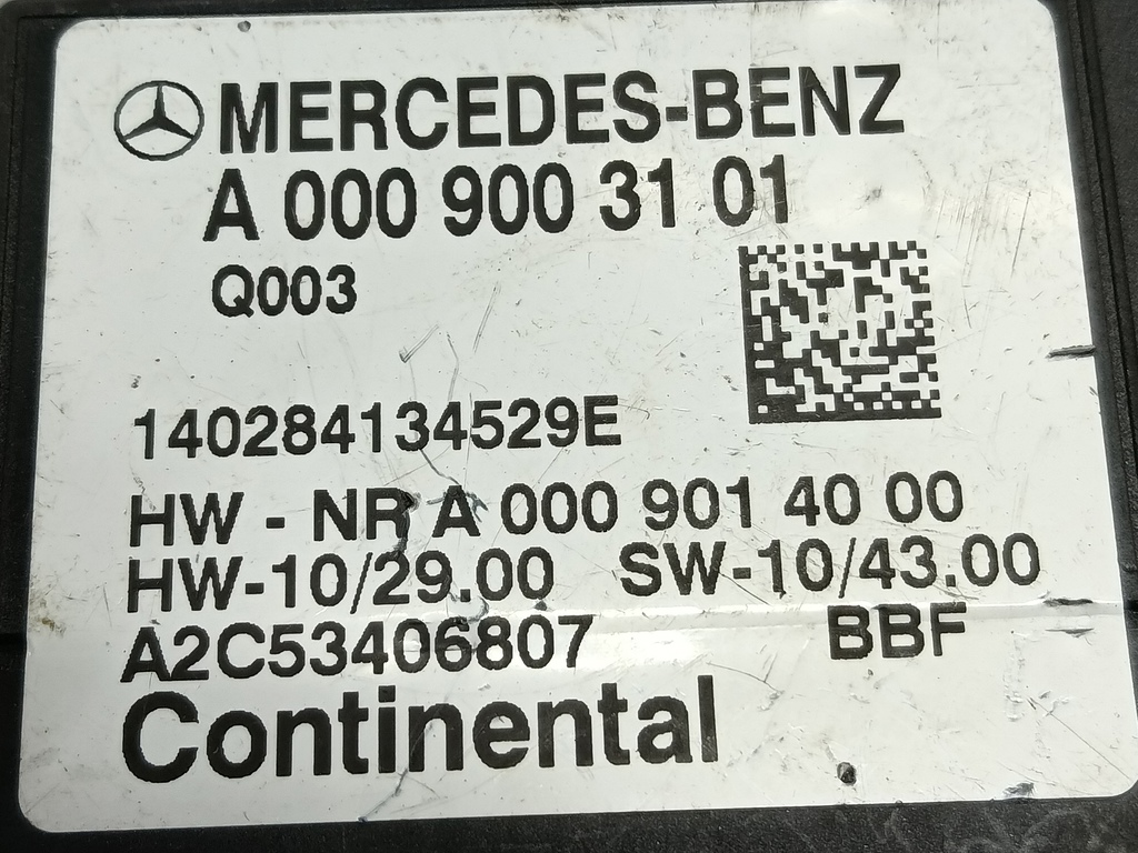 блок управления MERCEDES-BENZ Sprinter  A0009003101, 2240 рублей, Москва