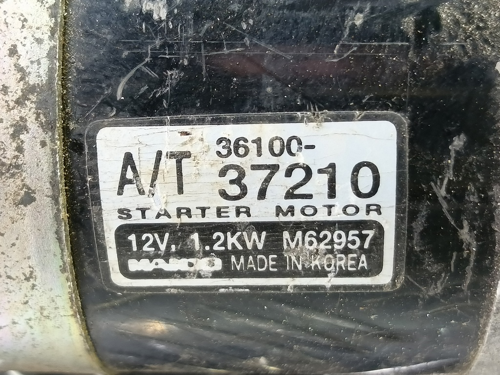 стартер Hyundai SANTA FE  3610037210, 5810 рублей, Москва