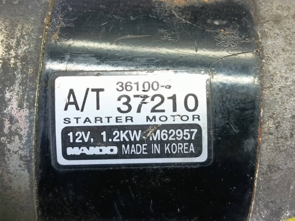 стартер Hyundai SANTA FE  3610037210, 5810 рублей, Москва