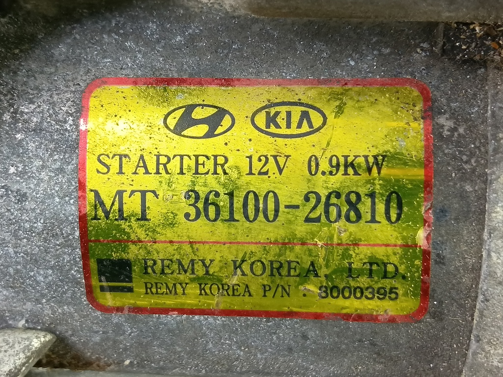 стартер Kia RIO  3610026810, 5230 рублей, Москва