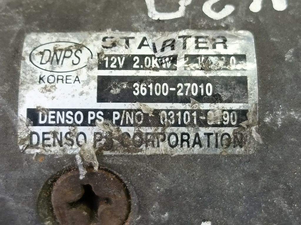 стартер Kia SPORTAGE  3610027010, 5690 рублей, Москва