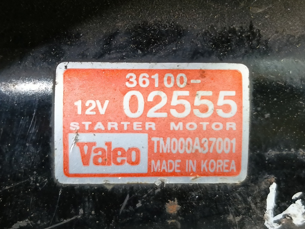 стартер Hyundai GETZ 1.1 MT (66 л.с.)Getz  I рестайлинг (2005—2011) Хетчбэк 361000-2555, 4430 рублей, Москва