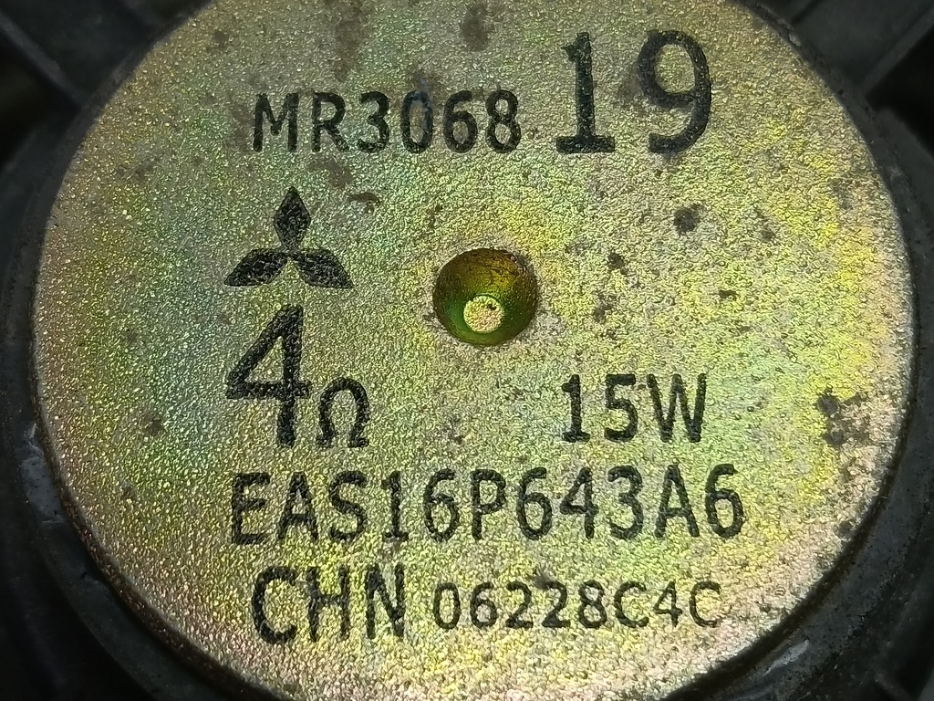 динамик музыкальный MITSUBISHI LANCER 1.6 MT (98 л.с.)Lancer  IX рестайлинг (2005—2010) Седан MR306819, 750 рублей, Москва